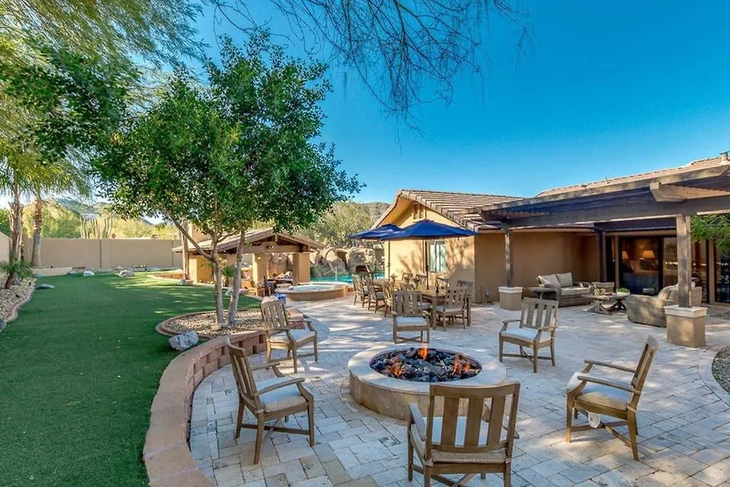 Villa Estate Resort Style Oasis 6Bdrm, 5.5 Bath Heated Pool With Misters Scottsdale
